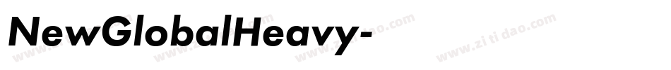 NewGlobalHeavy字体转换