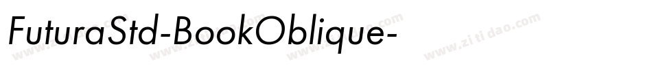 FuturaStd-BookOblique字体转换