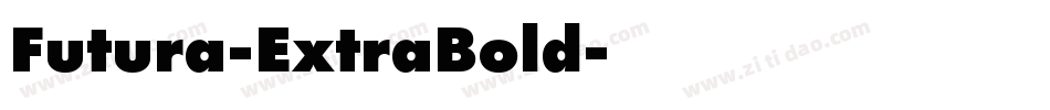 Futura-ExtraBold字体转换