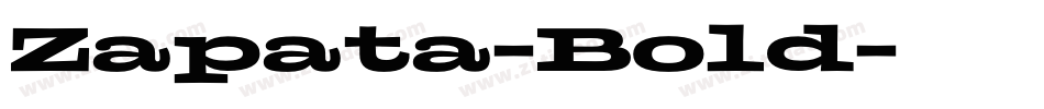 Zapata-Bold字体转换