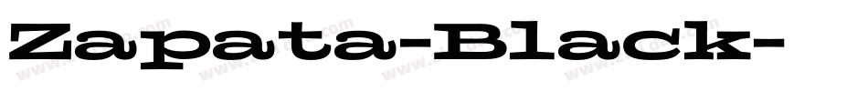 Zapata-Black字体转换