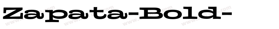 Zapata-Bold字体转换
