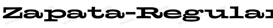 Zapata-Regular字体转换