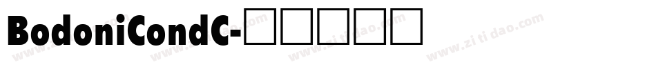 BodoniCondC字体转换