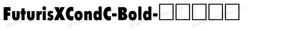 FuturisXCondC-Bold字体转换