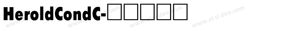 HeroldCondC字体转换
