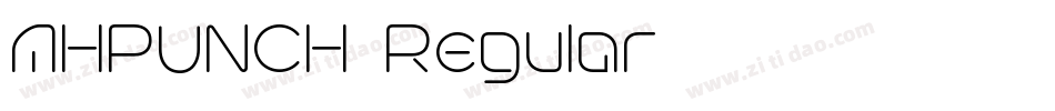 AHPUNCH-Regular字体转换
