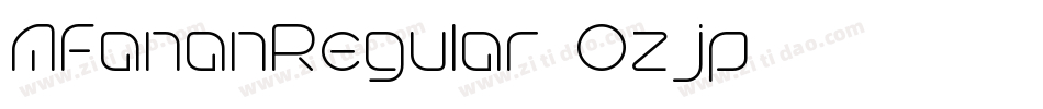 AfananRegular-Ozjp字体转换