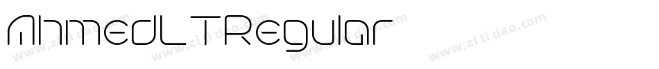 AhmedLTRegular字体转换