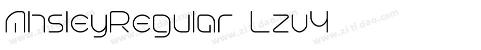 AhsleyRegular-Lzv3字体转换