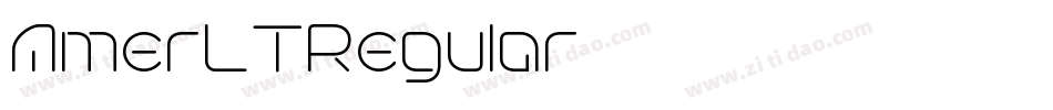 AmerLTRegular字体转换