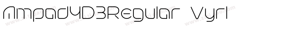 Ampad3D2Regular-Vyrl字体转换