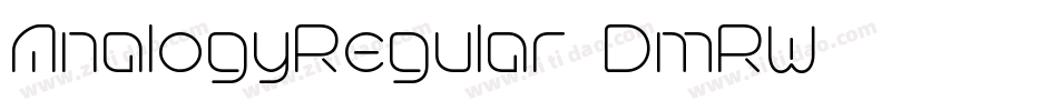 AnalogyRegular-DmRW字体转换