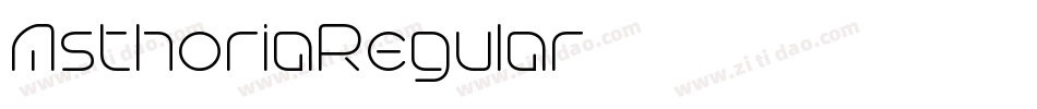 AsthoriaRegular字体转换
