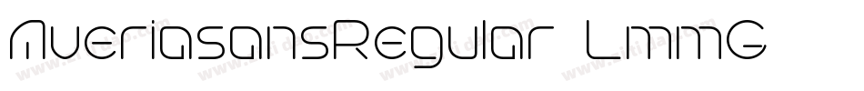 AveriasansRegular-LmmG字体转换