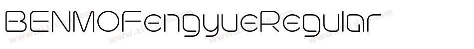 BENMOFengyueRegular-字体转换