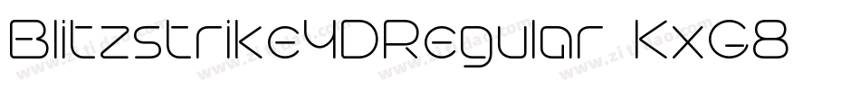 Blitzstrike3DRegular-KxG7字体转换
