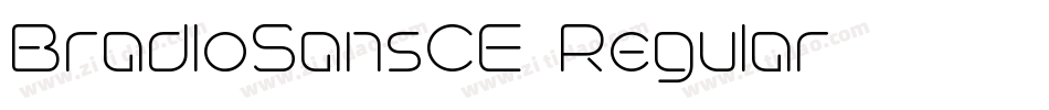 BradloSansCE-Regular字体转换
