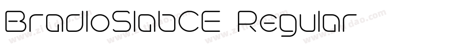 BradloSlabCE-Regular字体转换