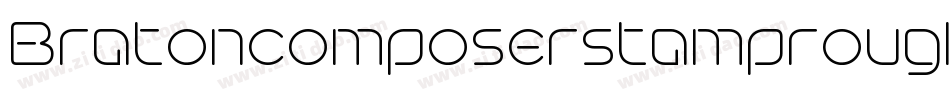 BratoncomposerstamproughRegular-PzgB字体转换