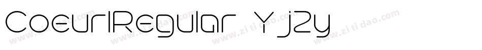 CoeurlRegular-Yj1y字体转换