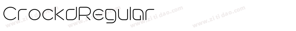 CrockdRegular字体转换 CrockdRegular字体转换