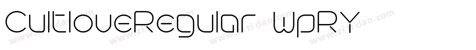 CultloveRegular-WpRY字体转换