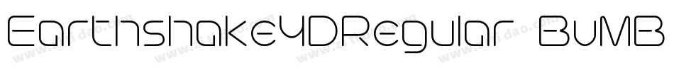 Earthshake3DRegular-BvMB字体转换