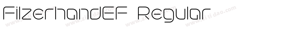 FilzerhandEF-Regular字体转换