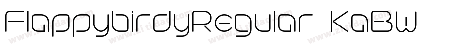 FlappybirdyRegular-KaBW字体转换