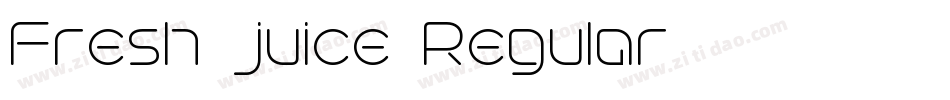Fresh-juice-Regular字体转换