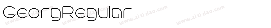 GeorgRegular字体转换
