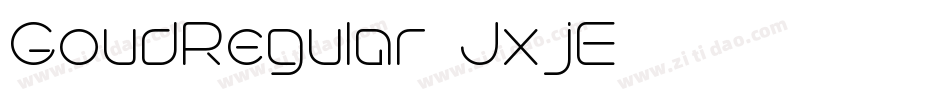 GoudRegular-JxjE字体转换