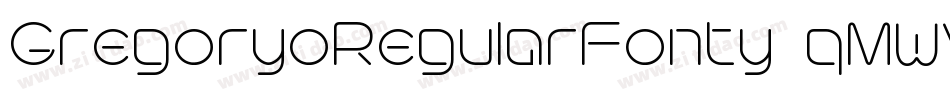 GregoryoRegularFonty-qMWV字体转换