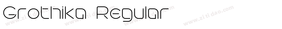 Grothika-Regular字体转换