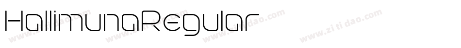 HallimunaRegular字体转换