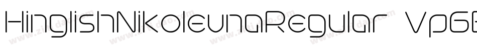HinglishNikolevnaRegular-Vp5B字体转换