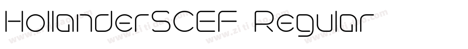 HollanderSCEF-Regular字体转换