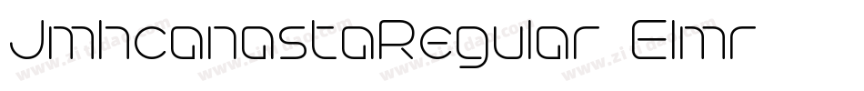 JmhcanastaRegular-Elmr字体转换