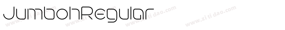 JumbohRegular字体转换