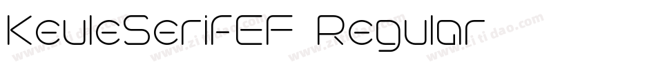 KeuleSerifEF-Regular字体转换