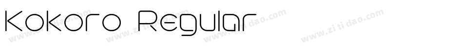 Kokoro-Regular字体转换