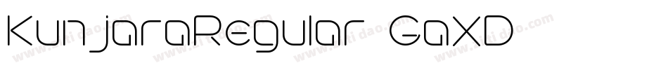 KunjaraRegular-GaXD字体转换