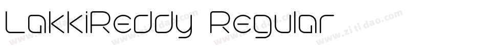 LakkiReddy-Regular字体转换