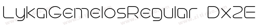 LykaGemelosRegular-Dx1E字体转换 LykaGemelosRegular-Dx1E字体转换