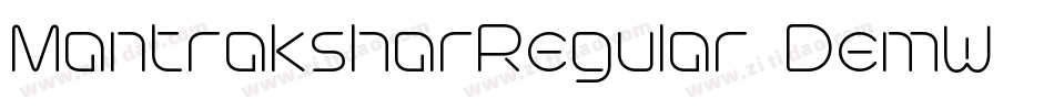MantraksharRegular-DemW字体转换