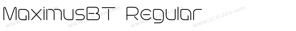 MaximusBT-Regular字体转换