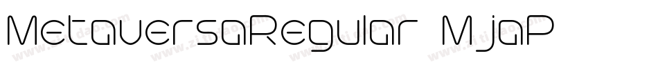 MetaversaRegular-MjaP字体转换