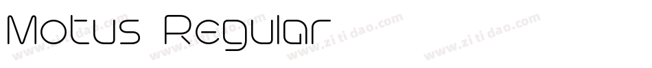 Motus-Regular字体转换