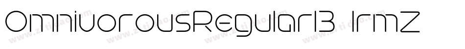 OmnivorousRegular02-lrmZ字体转换